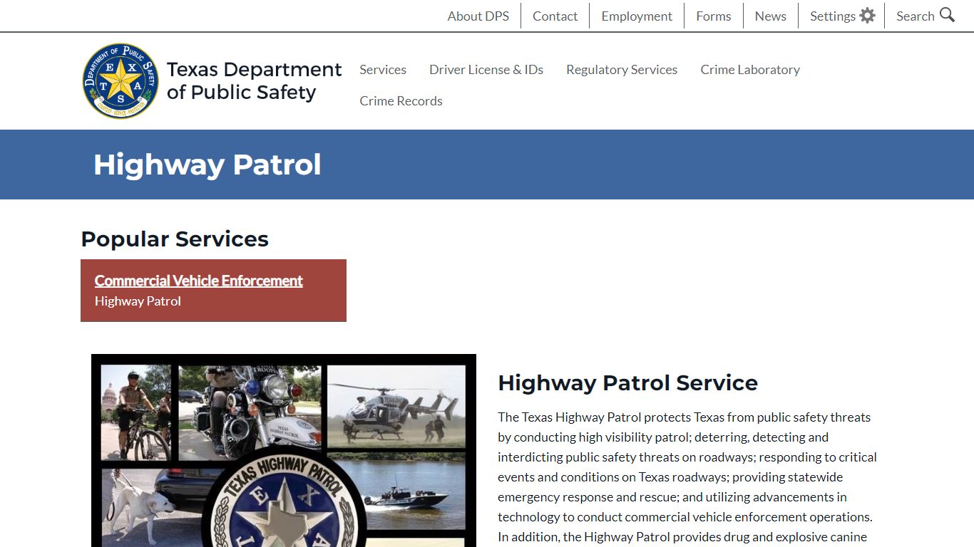 Highway Patrol - Texas Department of Public Safety